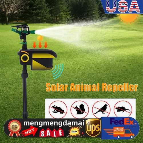 Automatic Motion Sensor Animal Drive Repellent Deterrent Sprinkler Water Sprayer