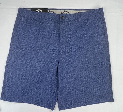 Callaway Opti-Dry Mens Blue Stretch Peacoat Media Pocket Shorts NWT Size 38W - Picture 3 of 10