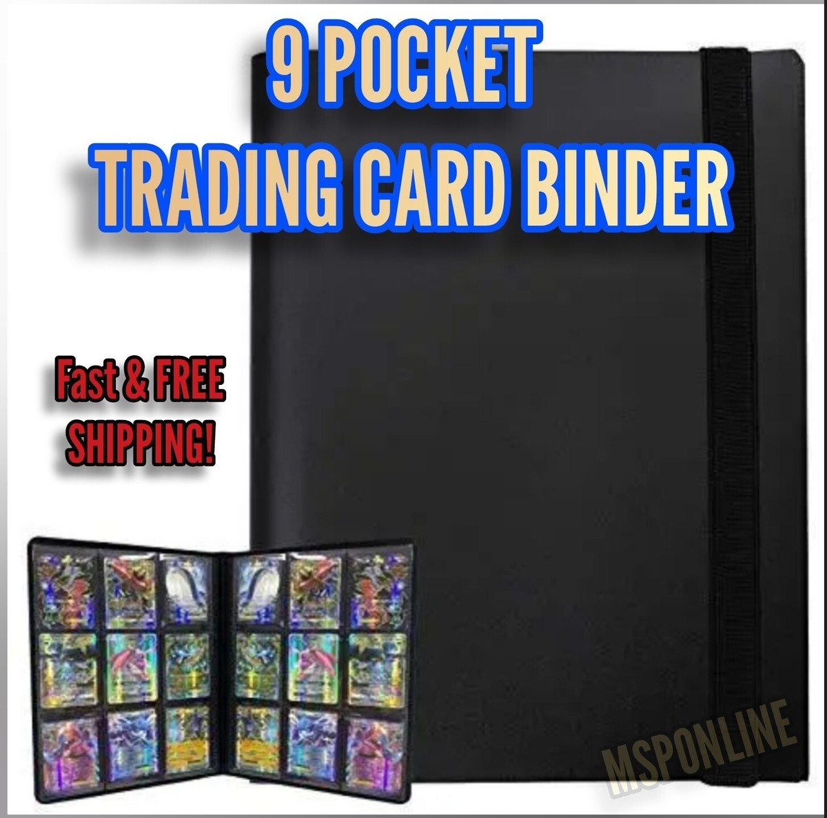 Trading Card Binder - 9 Pocket 360 Cards holder | Sports | TCG