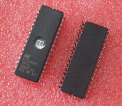 10 PCS M27C4001-10F1 27C4001 ST IC EPROM UV 4MBIT 100NS 32CDIP