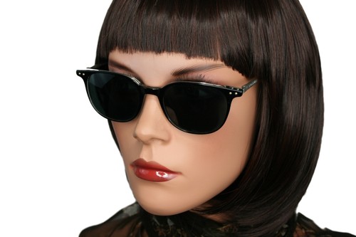 OCCHIALI DA SOLE UOMO DONNA NOUVELLE VAGUE BOB / F NERO P73 VINTAGE - Picture 4 of 4