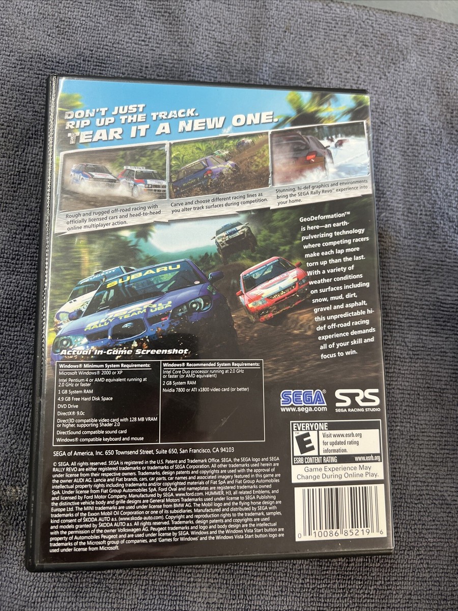 Sega Rally Revo (PC, 2007) for sale online | eBay