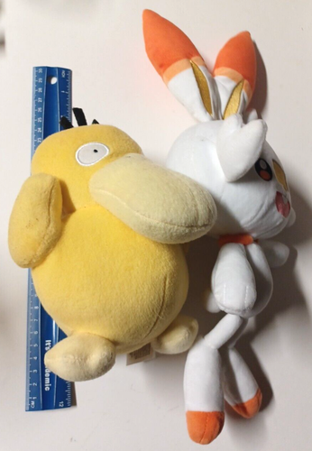Pokemon WCT 2020 Scorbunny 14" & Psyduck Plush Doll Stuffed Animal Bunny Rabbit - Picture 4 of 8
