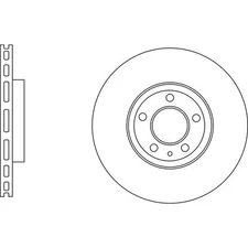 Apec Blue Brake Disc - Front SDK6809 Fits Ford Mondeo - OE Specification
