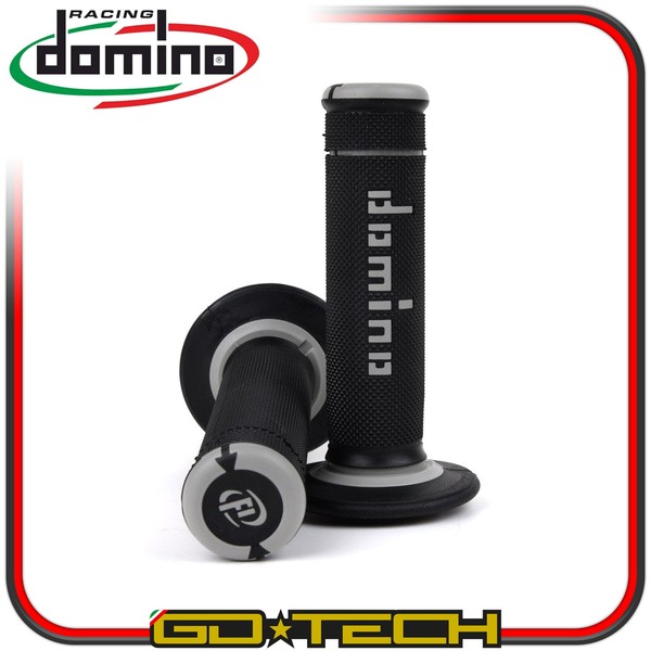 Domino A190 Off Road X-TREME Paar Handgriffe Motorrad 22/24Mm Schwarz Grau-image