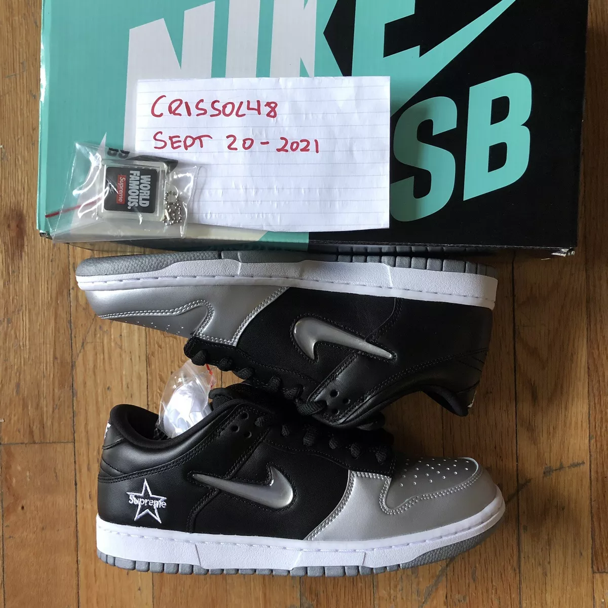 Nike Mens SB Dunk Low OG QS CK3480 001 Supreme