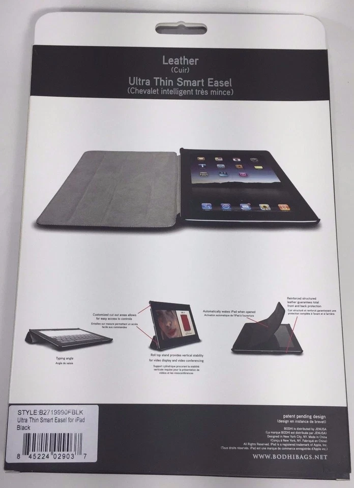 Bodhi - B2719990FBLK - iPad 2 Smart Cover Briefcase - One Size - Black - Image 2 of 4