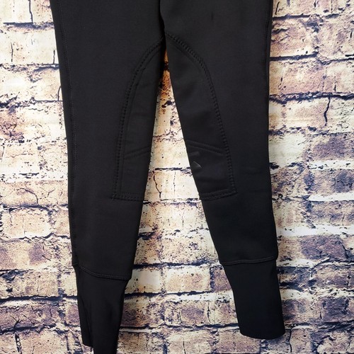 Collant leggings equitazione Dover sella bambina nero pile toppa taglia L - Foto 3 di 8