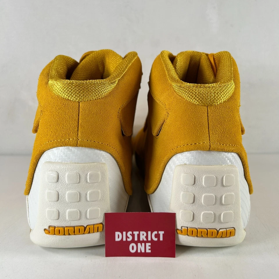 Air Jordan 18 Retro Amarillo Gamuza Ocre - Talla 10.5 - AA2494 701 Foto 3 de 4
