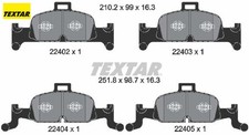 TEXTAR 2240201 Bremsbelagsatz für Scheibenbremse Bremsbelagsatz für Audi 