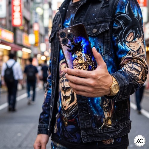 Anime-inspirierte DBZ Goku Inked Blue iPhone Hülle Slim Stoßfest - Bild 3 von 14