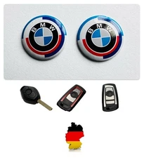 2x BMW Key Logo Emblem 11mm Epoxy Self Adhesive Key Sticker