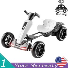 12V Electric Pedal Go Kart Kids Ride On Toy w/ Adjustable Seat for 3-8 Years Old