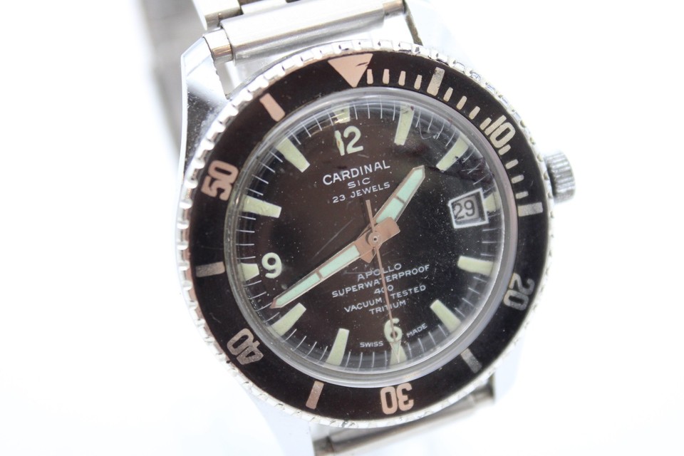 Cardinal Apollo 400 Divers Watch Hand Wind SPARES/REPAIRS | eBay UK