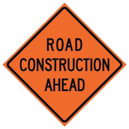 Eastern Metal Signs And Safety 669-C/48-Sbfo-Ra Road Construction Ahead Traffic