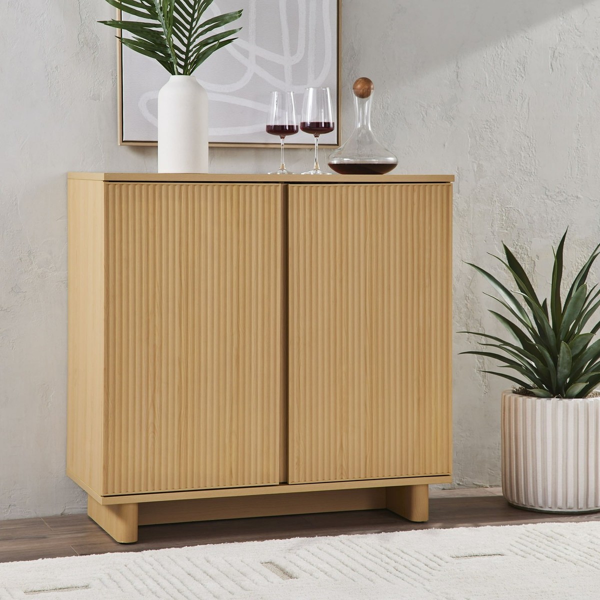 Better Homes & Gardens BHS336249972036 Lillian Fluted Bar Cabinet
