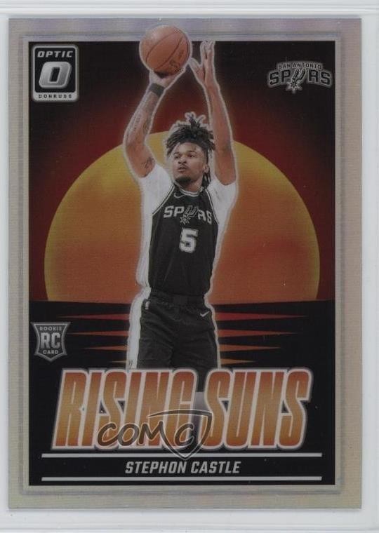 2024-25 Panini Donruss Optic Rising Suns Holo Prizm Stephon Castle #6 1l2