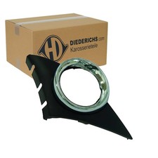DIEDERICHS BLENDE CHROM/SCHWARZ STOßSTANGE VORNE RECHTS passend für PEUGEOT 207 