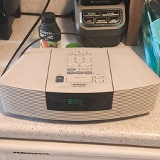 Bose Wave Radio/CD AM/FM Alarm Clock Radio CD Player AUX Input White