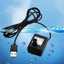 USB Water Pump 500L/H Submersible 5V DC for Aquarium Fountain Hydroponics Mini