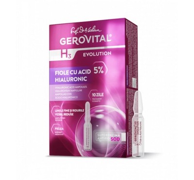 Gerovital Hyaluron-Ampullen 5%  Intensive Feuchtigkeit & glattere Haut