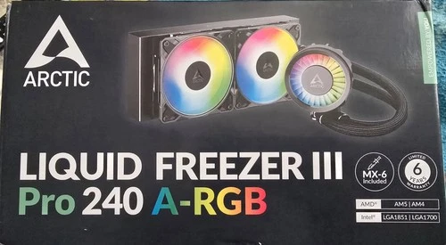 Arctic Liquid Freezer III Pro 240 A-RGB AIO CPU Cooler (Black) ACFRE00182A