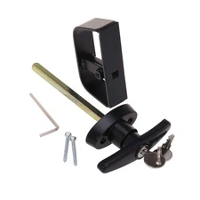 4½" T-Handle Shed Door Lock Handle with Lock Keyed Alike Garage t Handle Shed...