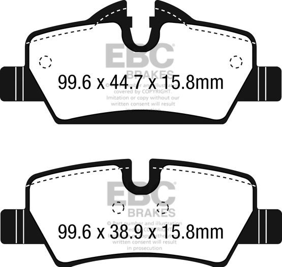 EBC DP22228 BRAKE PAD SET DISC BRAKE Rear