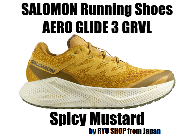 Salomon Aero Glide 3 GRVL Trail Running Shoes in Mustard