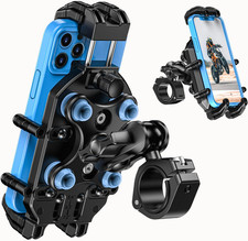 Motorcycle Phone Mount with Vibration Dampener Secure Lock Size Adjustable B