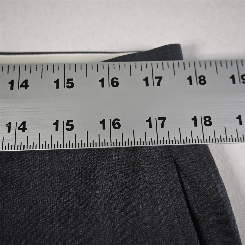 Pantalones rectos Brooks Brothers 34x32 grises 100 % lana Regent frente plano para hombre Foto 2 de 4