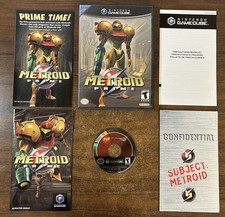 Metroid Prime (Nintendo GameCube, 2004) CIB Complete w/ Manual Tested, Inserts