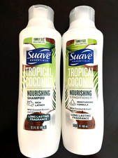 Suave Tropical Coconut Nourishing Shampoo Conditioner Set 22.5 Oz Family Size