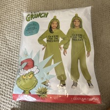 The Grinch Polyester Jumpsuit for Children Size L/ XL Up To Size 16