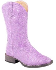 Roper Girls' Little ' Glitter Galore Western Boot Broad Square Toe -
