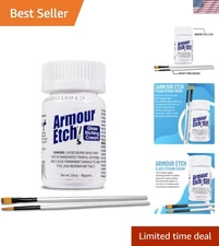 Glass Etching Cream Kit with Brushes 2.8oz Personalized Decor Crafts