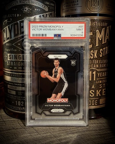 Victor Wembanyama PSA 9 MINT 2023-24 Panini Monopoly #81 Prizm (RC) Rookie