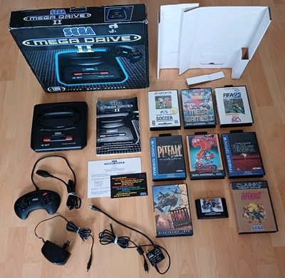 Sega Mega Drive 2 II inkl. 9 Spiele - Desert Strike - Ex-Mutants