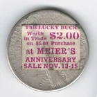 This Lucky Buck Worth $2.00 At Meier's Anniversary Sale~Stickered 1922-S Dollar!