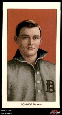 1909 T206 Reprint #427 Boss Schmidt Portrait Tigers VARIATION 8 - NM/MT