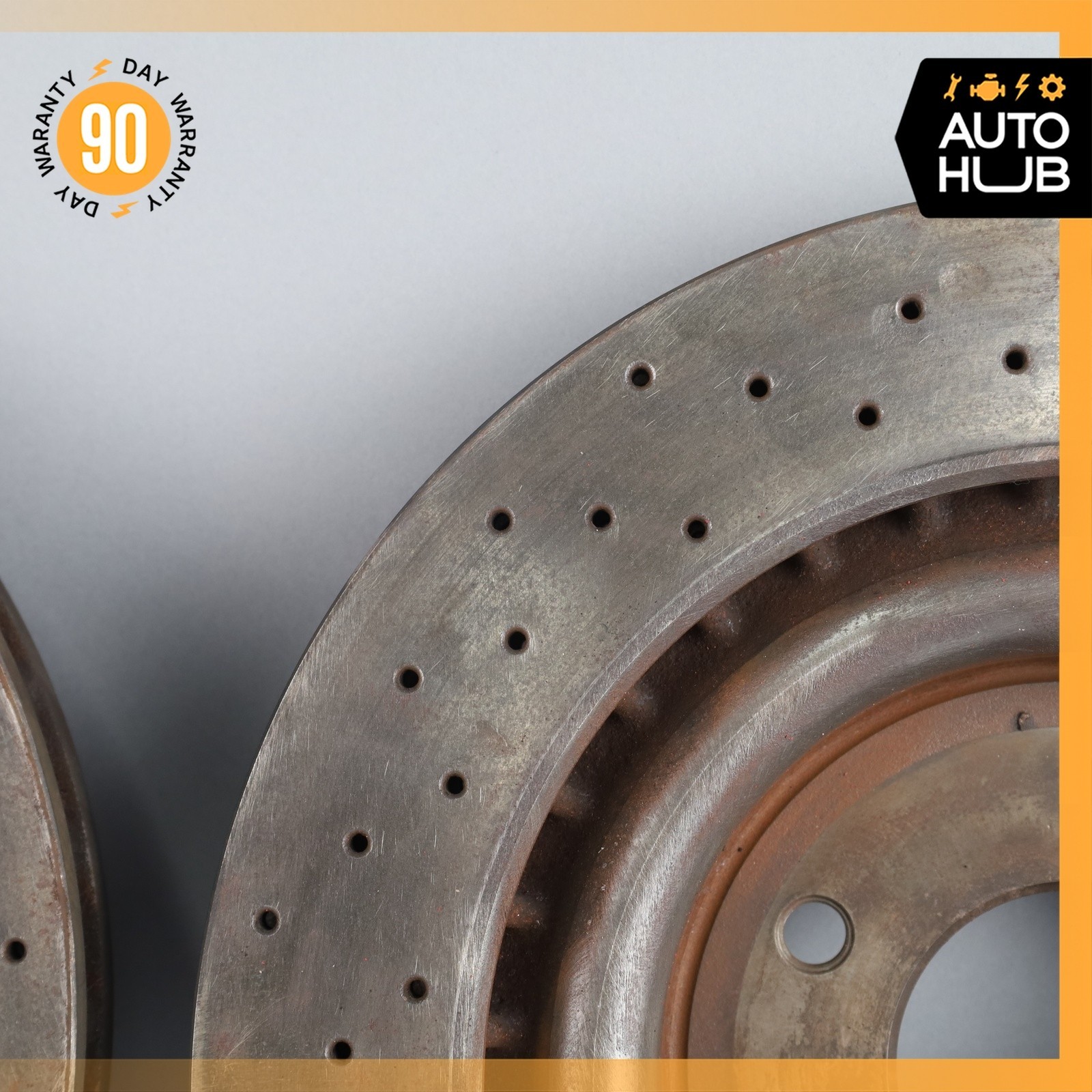 00-04 Aston Martin DB7 Front Brake Rotors Disc Left & Right Set OEM 38k