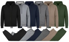 Mens Tech Fleece Hoodie & Jogger Tracksuit 2-Piece Athletic Outfit (Size- S–3XL)