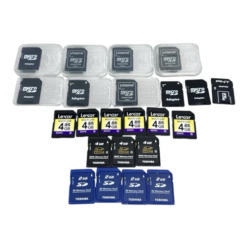 Authentic Lot OEM Toshiba 4GB & 2GB SD Memory Cards Pulled From Nintendo 2DS