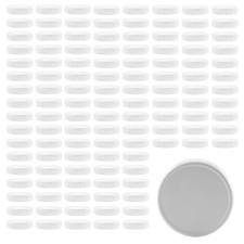 Wide Mouth Plastic Mason Jar Lids 120pk, Bulk 86-450 Unlined Caps