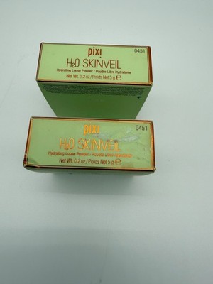 Pixi H2O Skinveil Hydrating Loose Powder Translucent 0.2 oz TWO PK