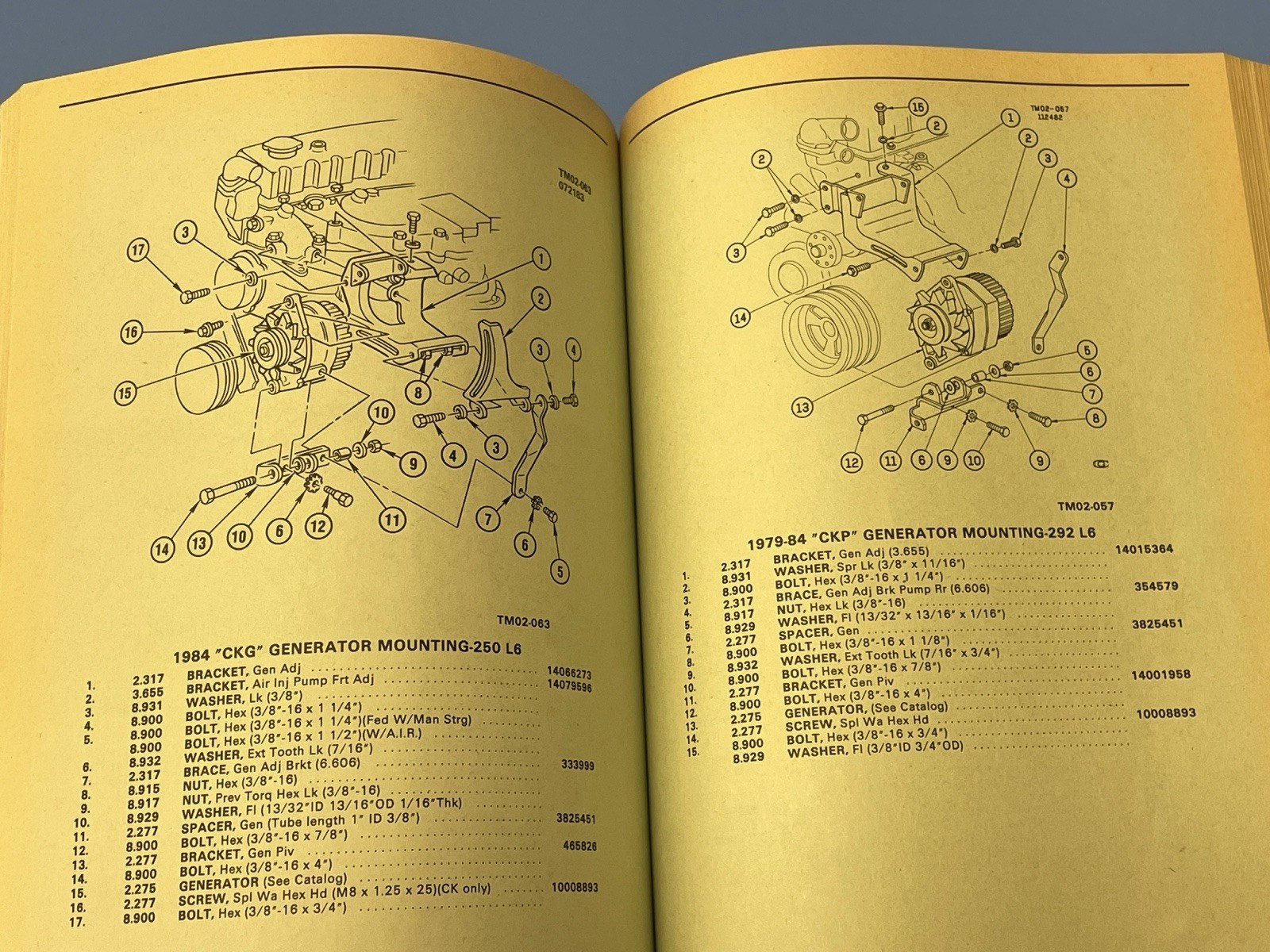 1979-1984 Chevrolet C/K pickup truck K10 C10  parts catalog