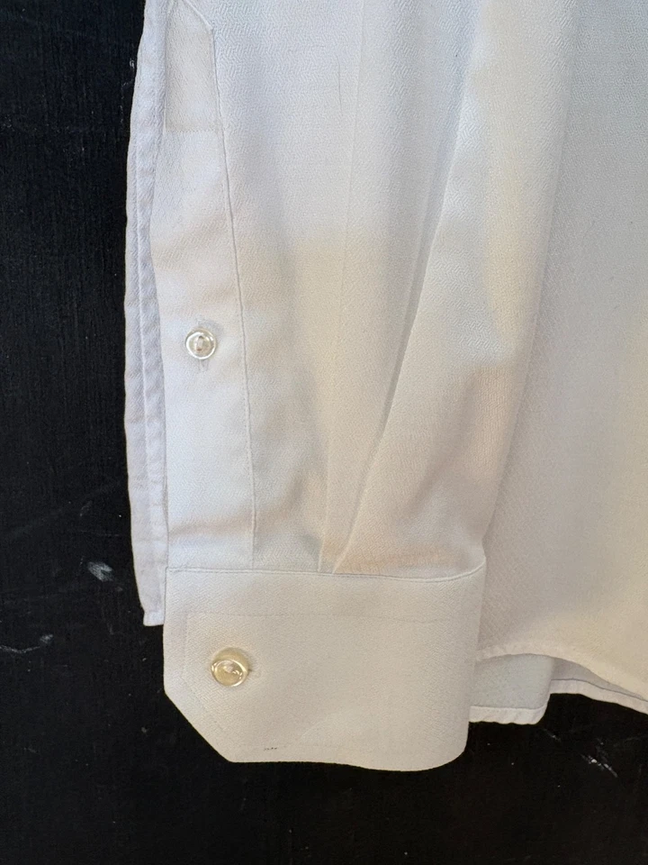Eton Contemporary Dress Shirt Mens 17.5 - 35/36 White French Cuff Signatur Twill - Image 3 of 4
