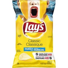 Lay's Classic Potato Chips 255g/9 oz., Imported from Canada