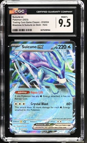 Suicune EX 010/034 Blastoise & Deck Holo Pokemon CGC 9.5 Mint+ *164