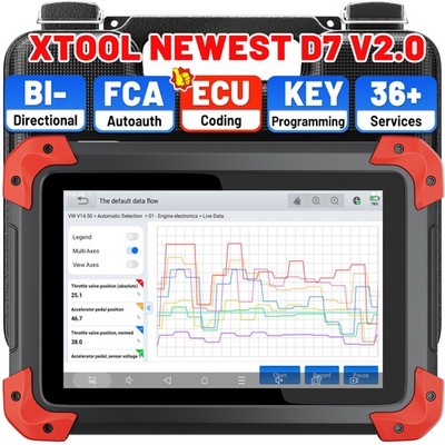 2026 XTOOL D7 Profi KFZ OBD2 Diagnosegerät Scanner ALLE System ECU Codierung FCA